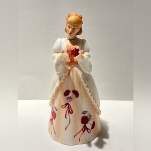 1986 Enesco January Alexandra with Carnations porcelain figurine